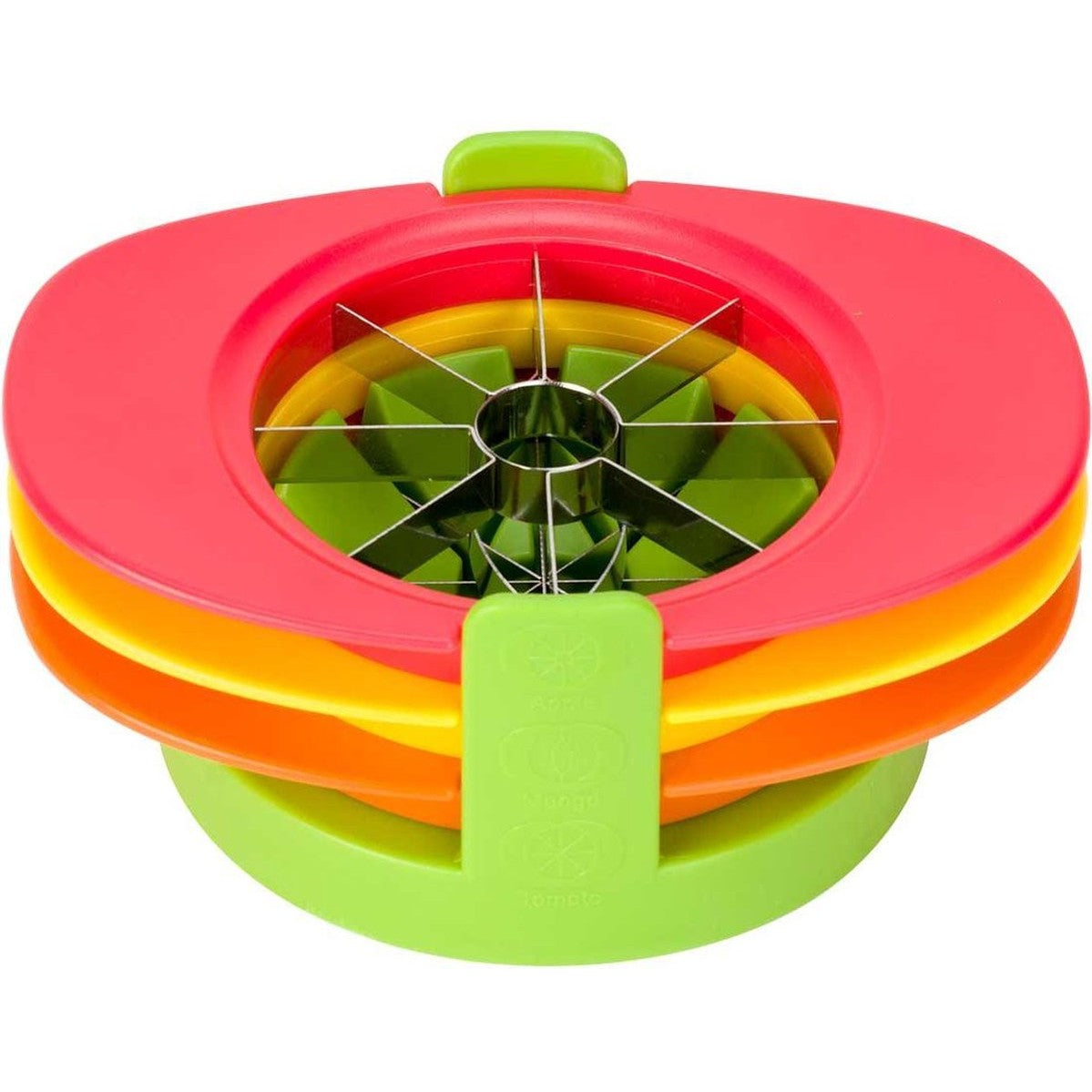 FRUITSNIJDER GROEN 3 SNIJPLATEN 18.5X13X 7.8CM