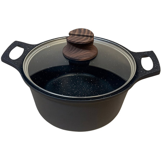 Hakal Gietaluminium Kookpan met Glazen Deksel – 20 cm