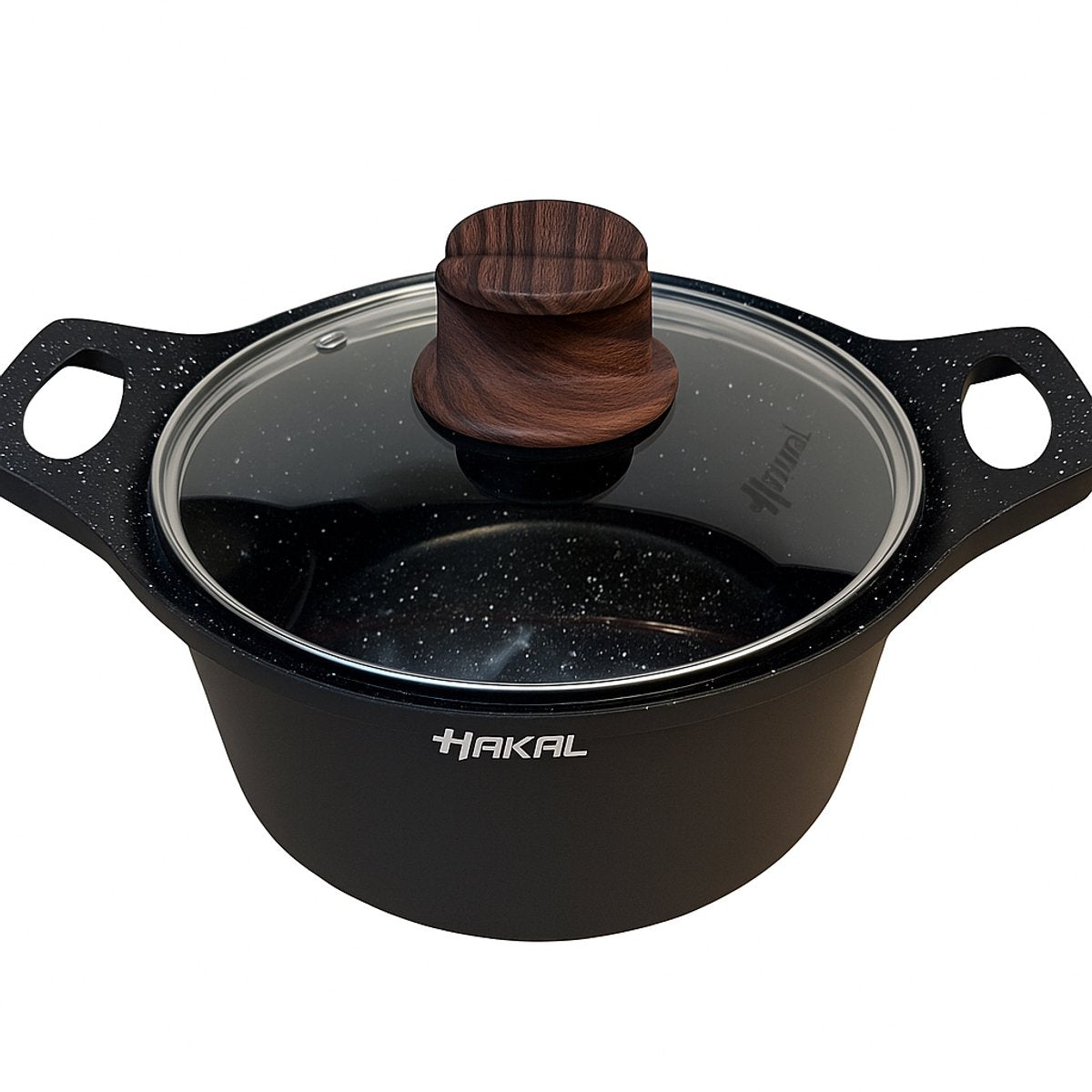 Hakal Gietaluminium Kookpan met Glazen Deksel – 20 cm