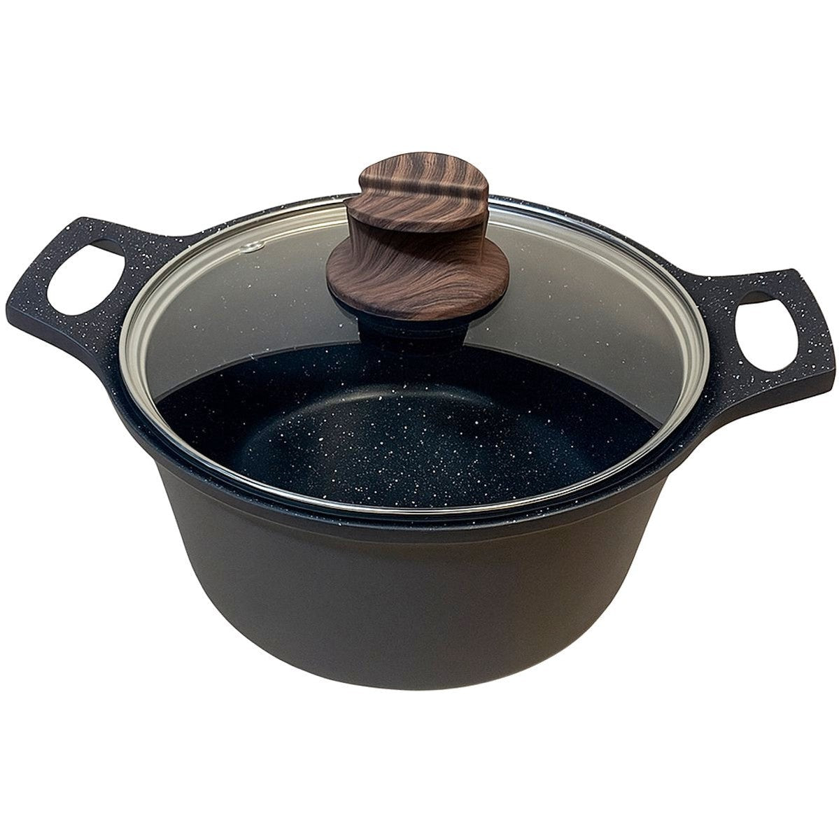 Hakal Gietaluminium Kookpan met Glazen Deksel – 28 cm