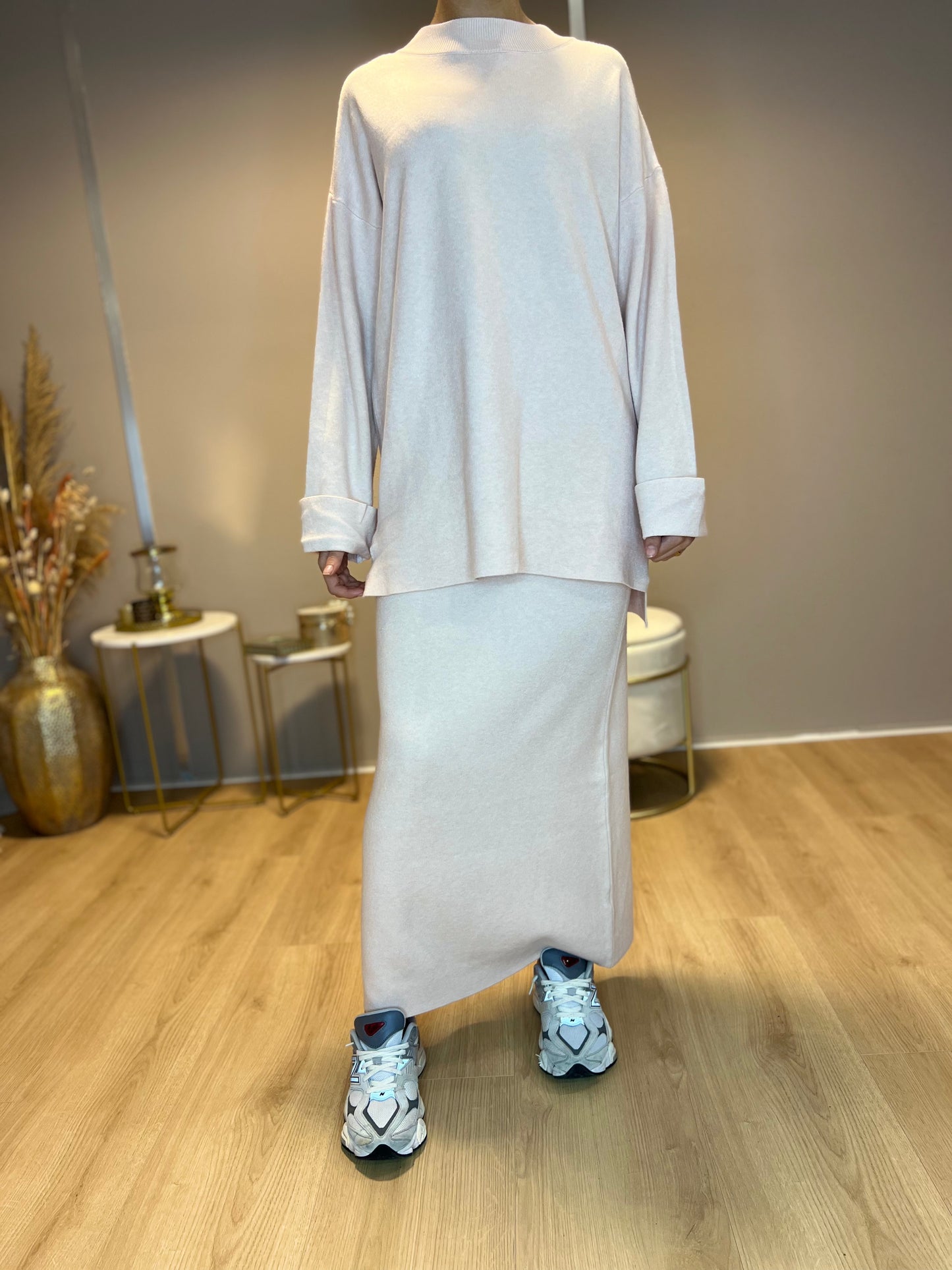 Liva Twinset - Zalm