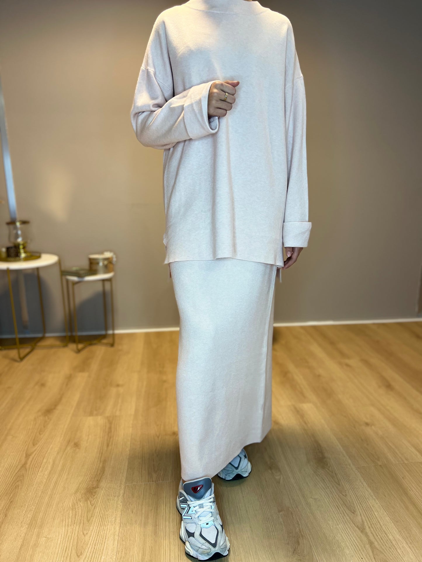 Liva Twinset - Zalm