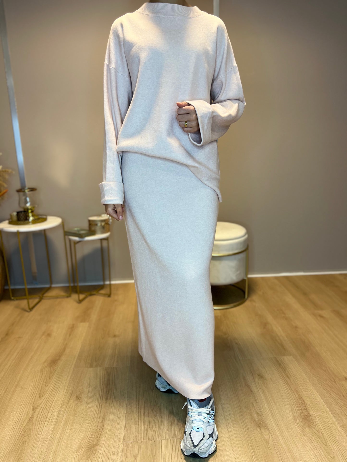 Liva Twinset - Zalm