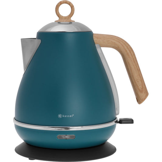 Kassel 93222 - Retro Waterkoker - 1,7L - RVS - Blauw