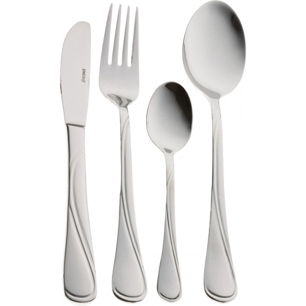 Kinghoff 1346- bestekset 24 delig - 6 persoons - mat - 18/10 staal
