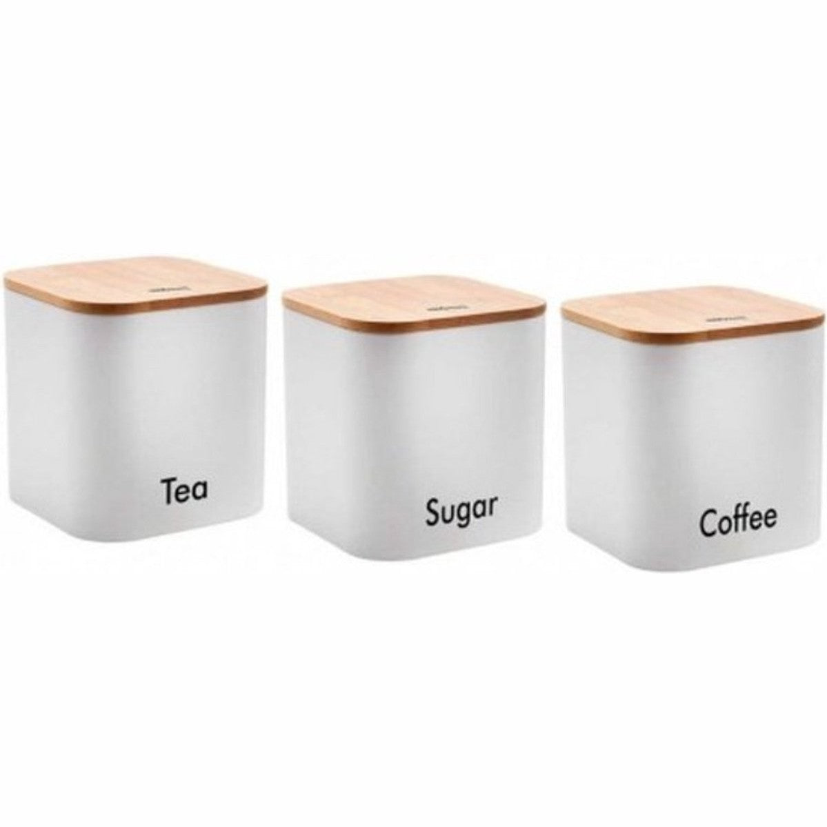 Kinghoff 1526 - koffie, thee en suiker - potten - voorraadbakken - WIT