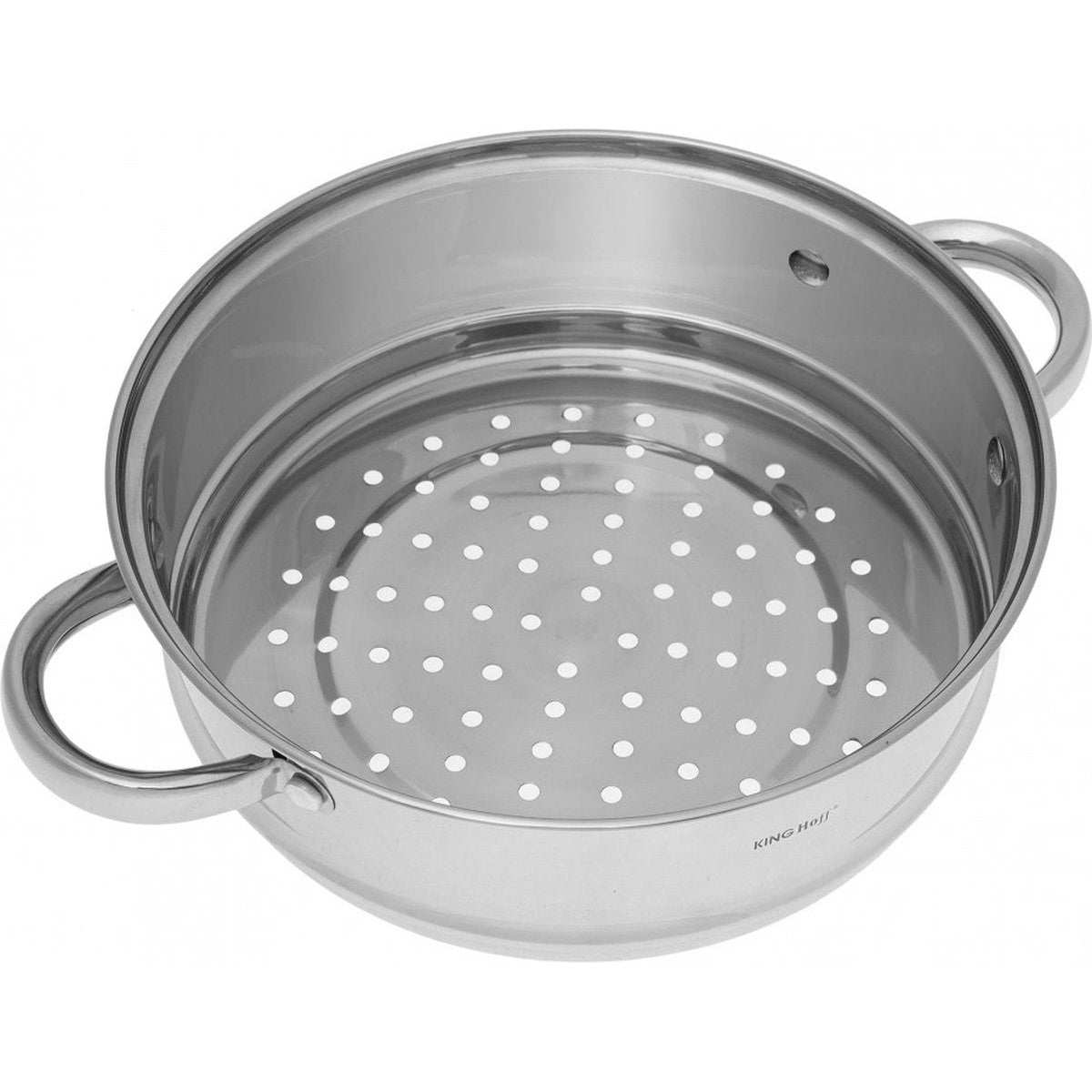 Kinghoff 1536 - Inzet stoompan - Groentestomer - Vleesstomer - Ø24 x 8.5 cm