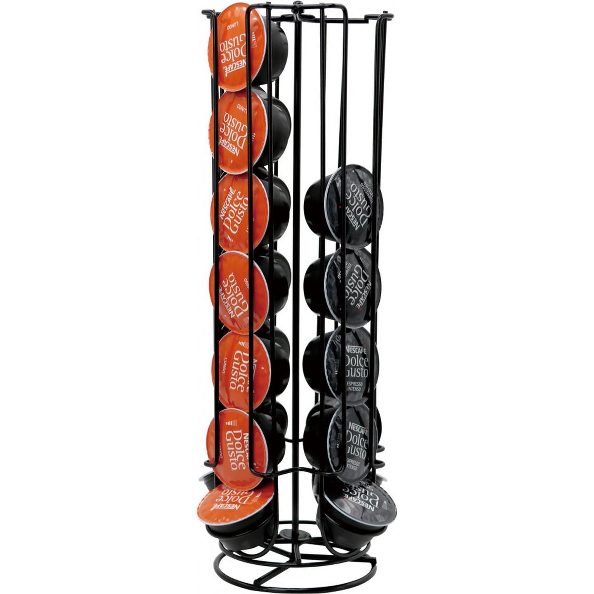 Kinghoff 1570 - Koffiecapsulerek, capsule rek - staal - zwart