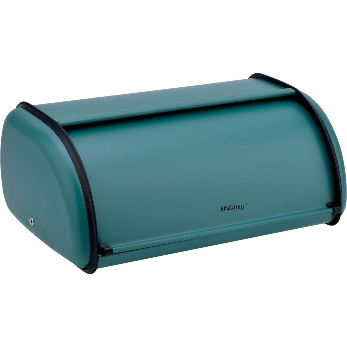 Kinghoff 1755 - Kleine Broodtrommel - RVS - Groen - Retro - 36x24x15 cm