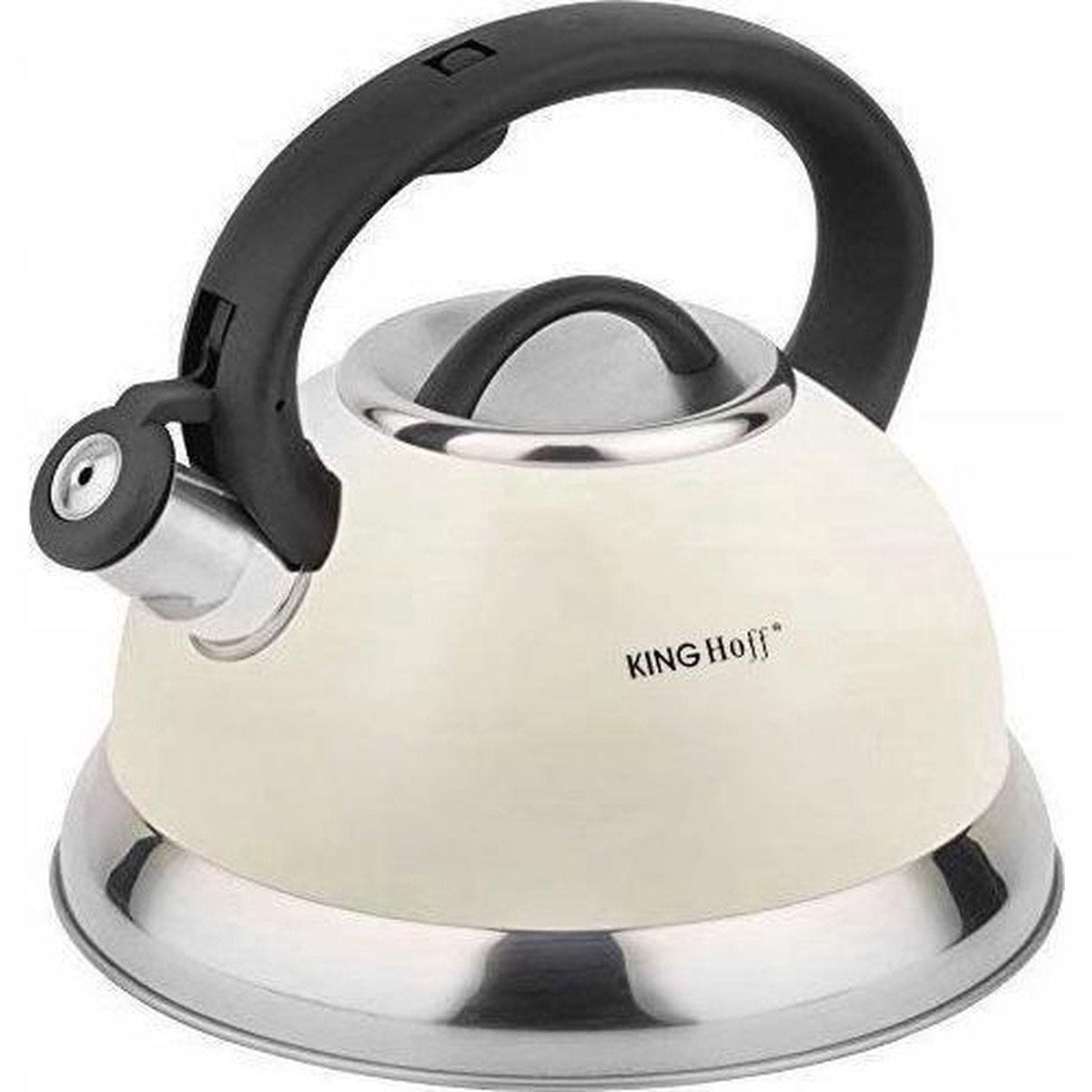 Kinghoff 3246 - Fluitketel - Wit - 3 liter