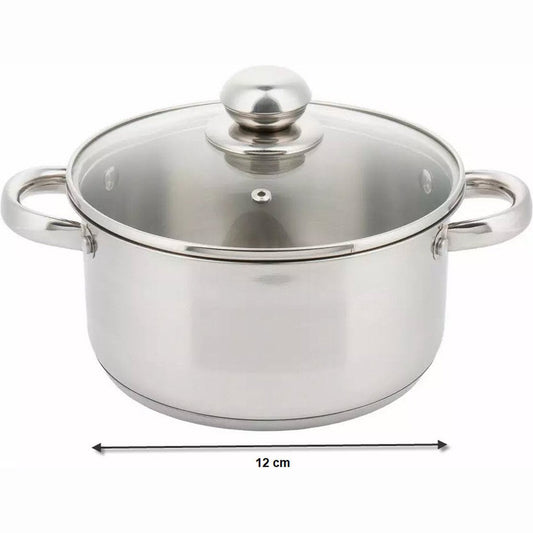 Kinghoff 4325 - kookpan met deksel - Ø 12 cm