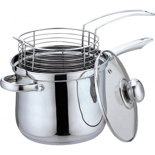 Kinghoff 4581 frietpan - 3,6L - rvs - alle warmtebronnen