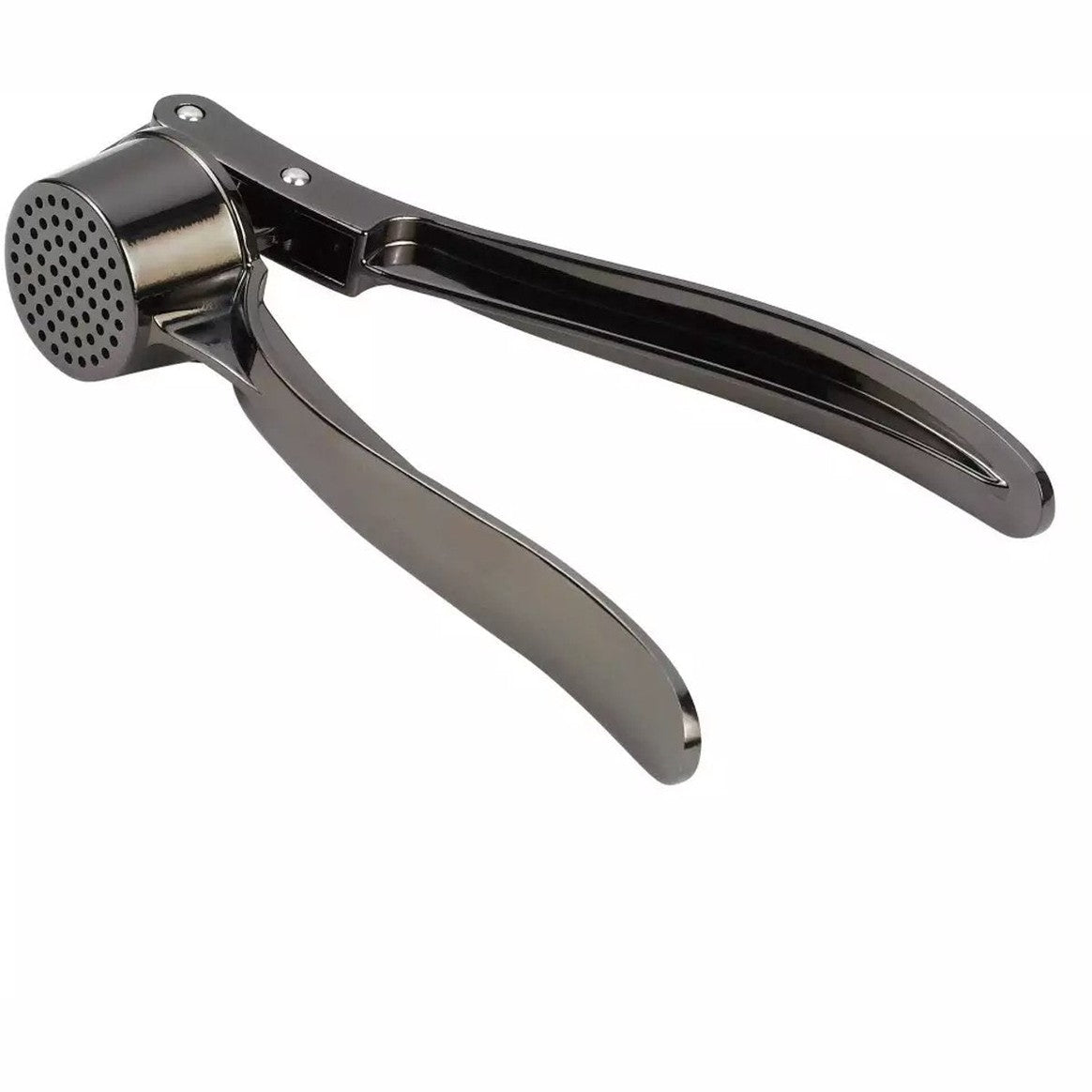 Kinghoff Knoflookpers - Grafietkleurig, RVS Staal, Ergonomisch Design - Gemakkelijk en Hygiënisch Keukengereedschap