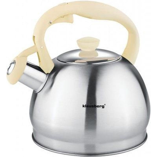 Klausberg 7043 Fluitketel 1.8 liter - Creme handvat