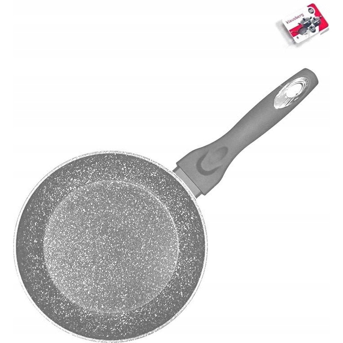 Klausberg 7308 - Granieten pan - 22 cm - marmer grijs