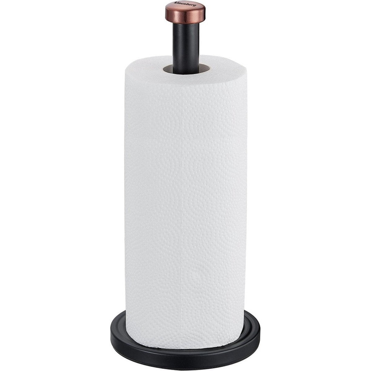 Klausberg 7715 - Keukenrolhouder zwart - 15 x 35,5 cm