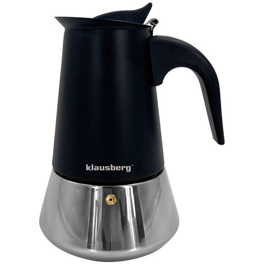 Klausberg Espressokoffiezetapparaat KB-7845 – 6 Kopjes – RVS – Geschikt voor Inductie - Espresso Maker - 300ml - Percolator