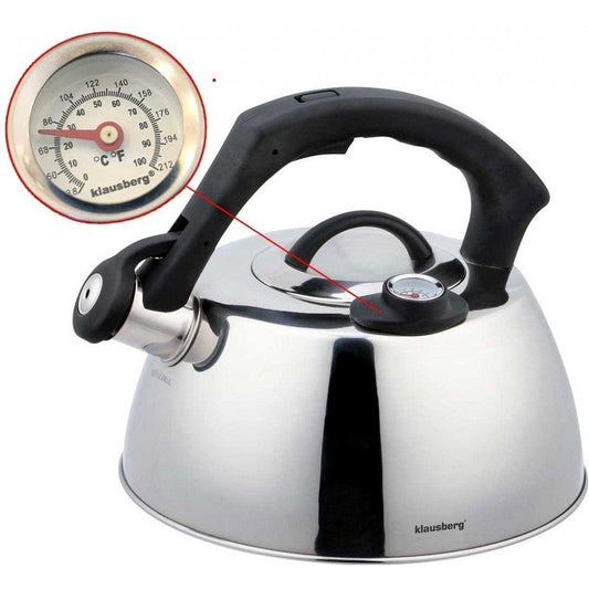 Klausberg KB-7370 fluitketel - 3L - rvs - alle warmtebronnen