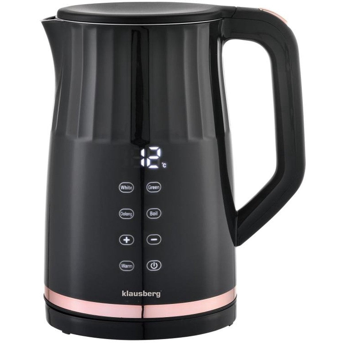Klausberg KB-7896 Elektrische Waterkoker – 1,7 Liter, LED Display, 13 Temperatuurstanden, Houd-warmfunctie