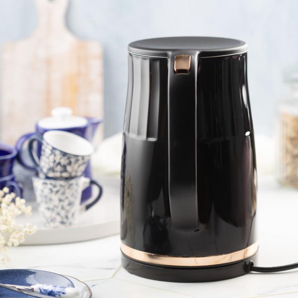 Klausberg KB-7896 Elektrische Waterkoker – 1,7 Liter, LED Display, 13 Temperatuurstanden, Houd-warmfunctie