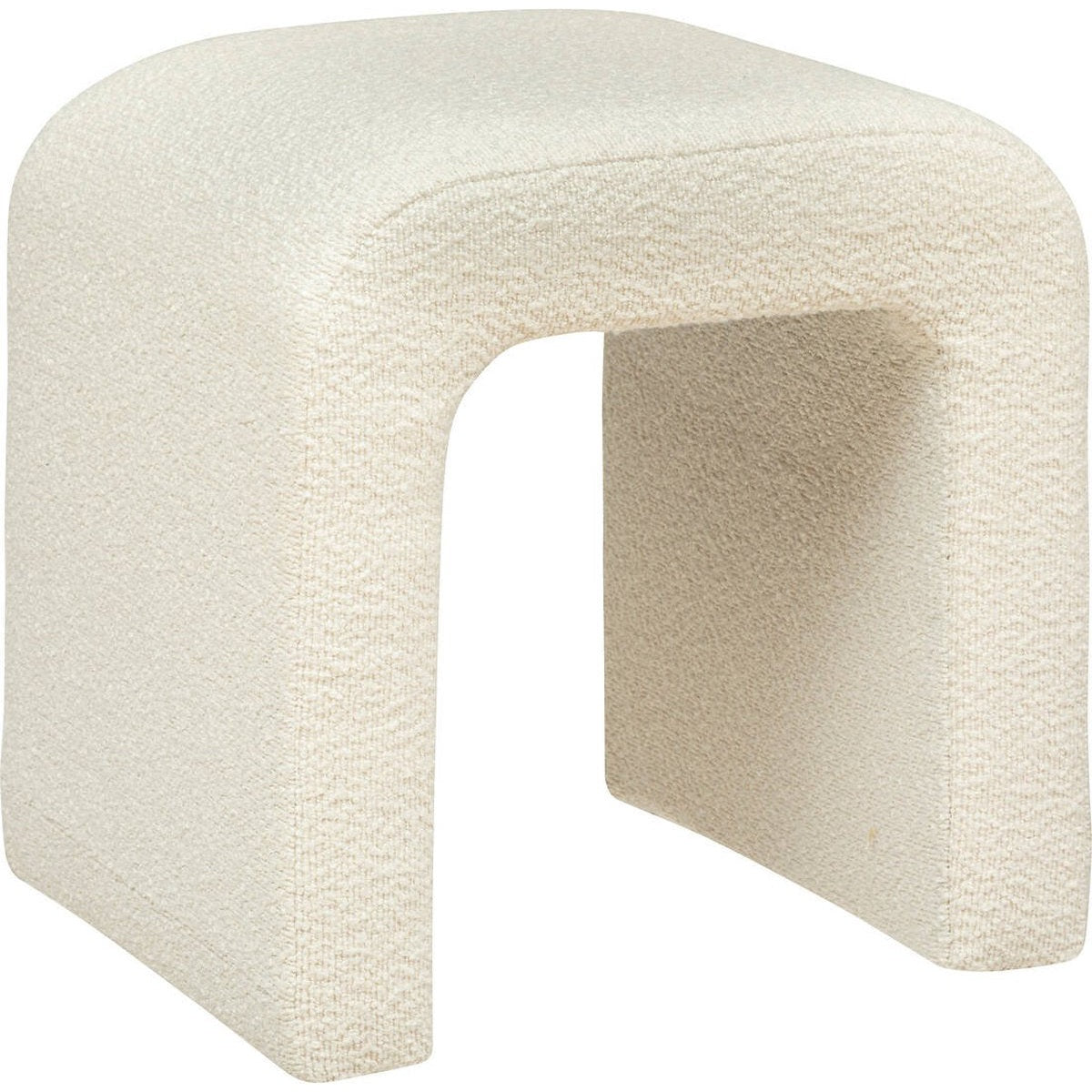 Krukboog SEVI, bouclé-look, H. 43 cm