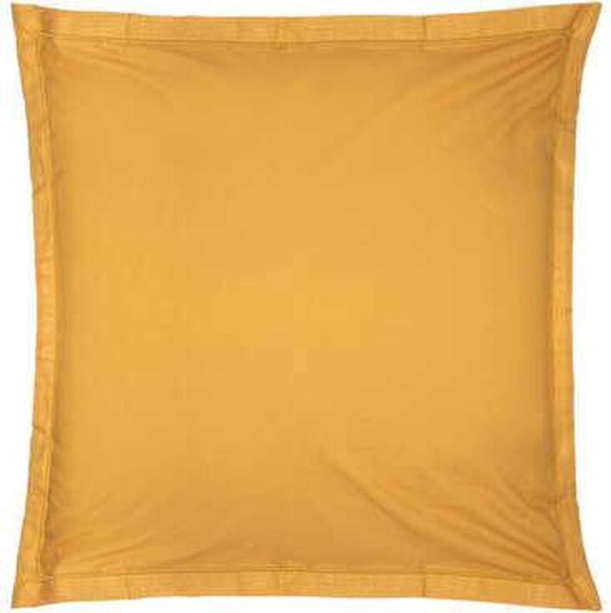 Kussensloop - Sierkussenhoes - Kussenhoes - Atmosphera Créateur d'intérieur - 100% katoen - Okergeel - Vierkantjes 63x63cm