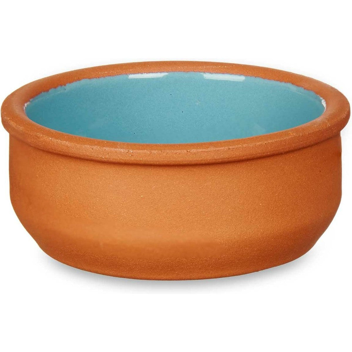 La Dehesa - Set 6x tapas/creme brulee schaaltjes terracotta/blauw 8 cm