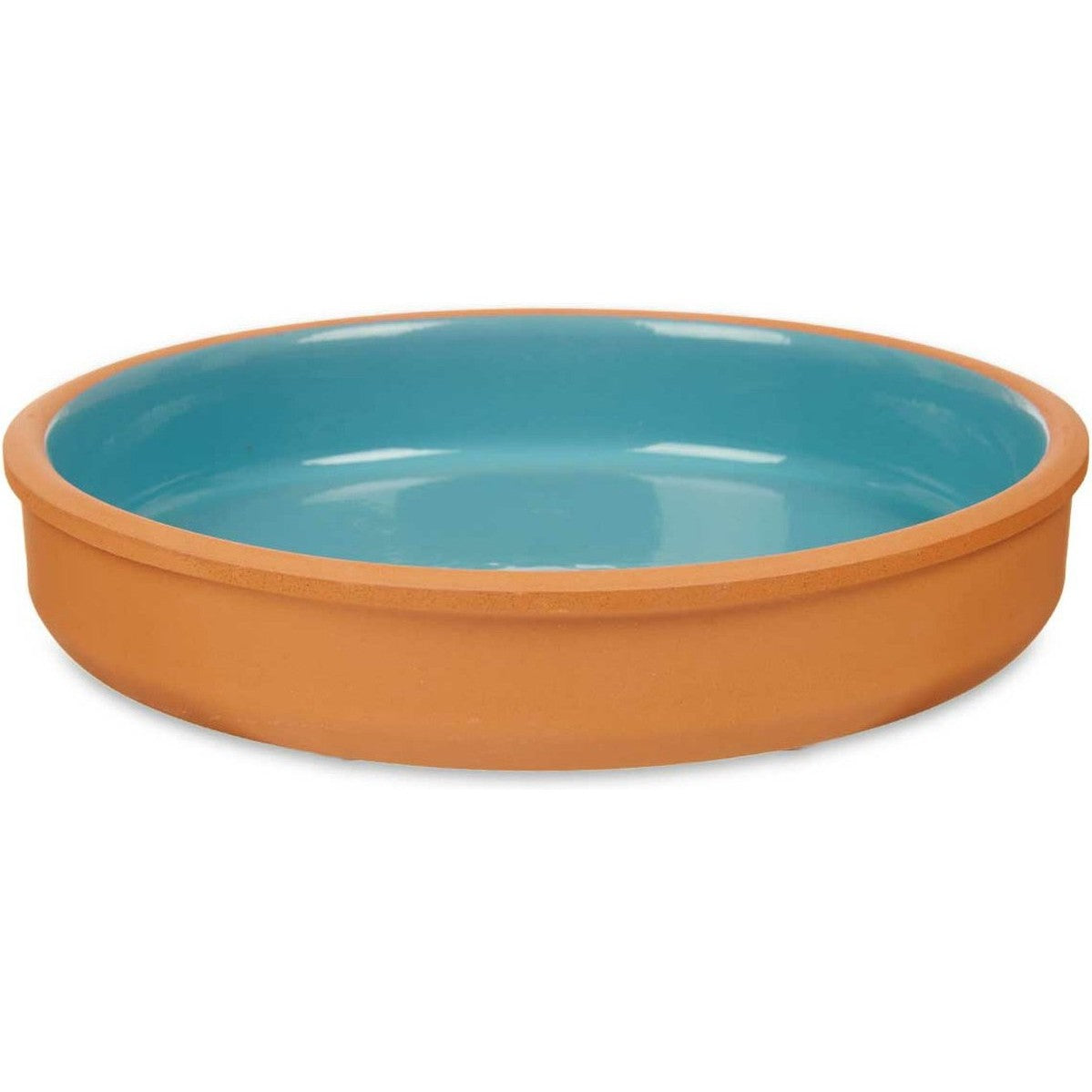 La Dehesa - Tapas/hapjes serveren/oven schaal terracotta/blauw 23x4 cm