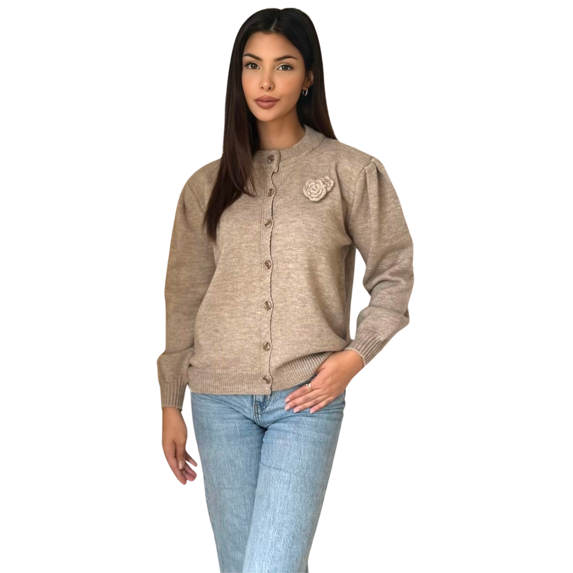 Lasca Vest - Taupe - MODESTNOVA