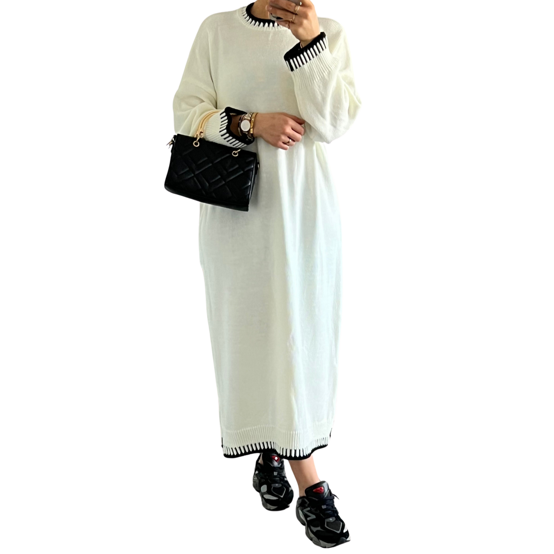 Lilly Dress - Wit - MODESTNOVA