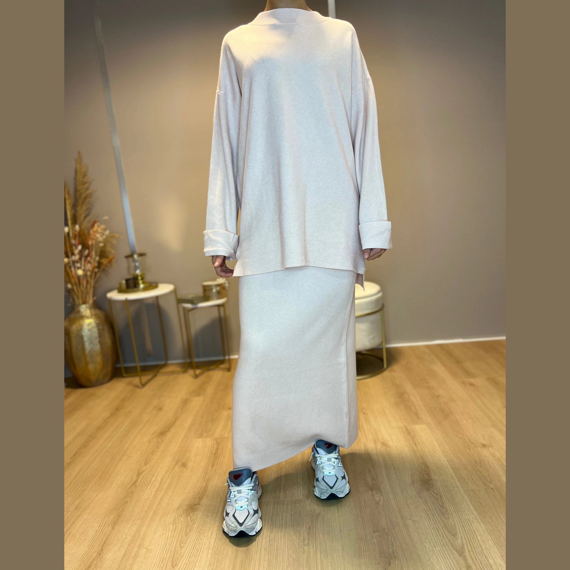 Liva Twinset - Zalm - MODESTNOVA