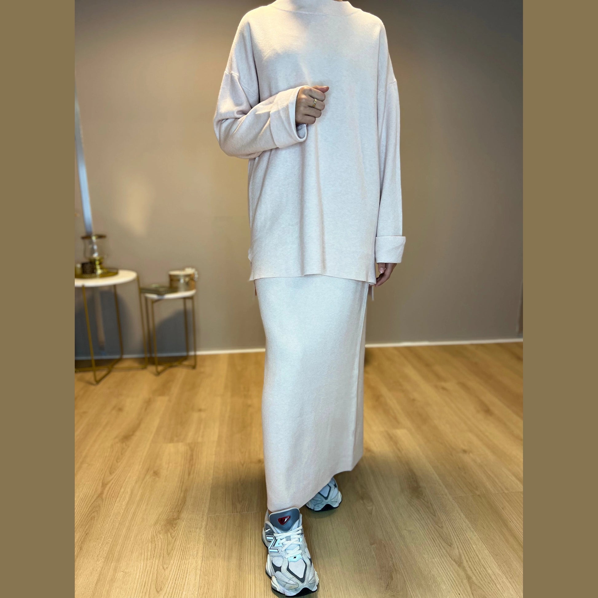 Liva Twinset - Zalm - MODESTNOVA