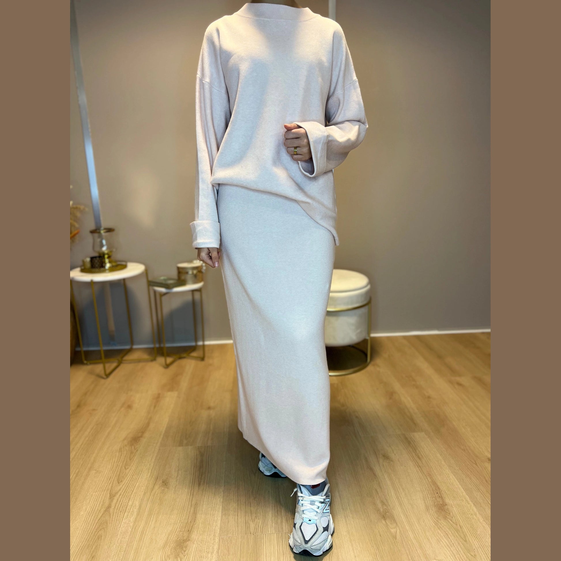 Liva Twinset - Zalm - MODESTNOVA