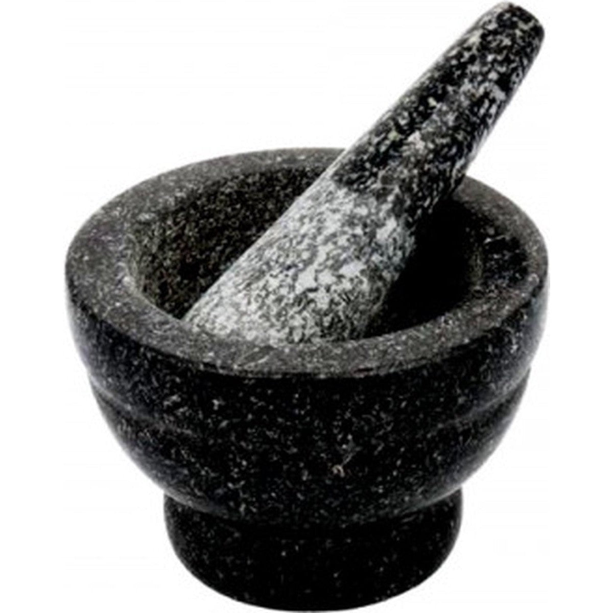 Luxe Marmeren Vijzel - Ø8cm - Zwart - Hoogwaardige Kwaliteit