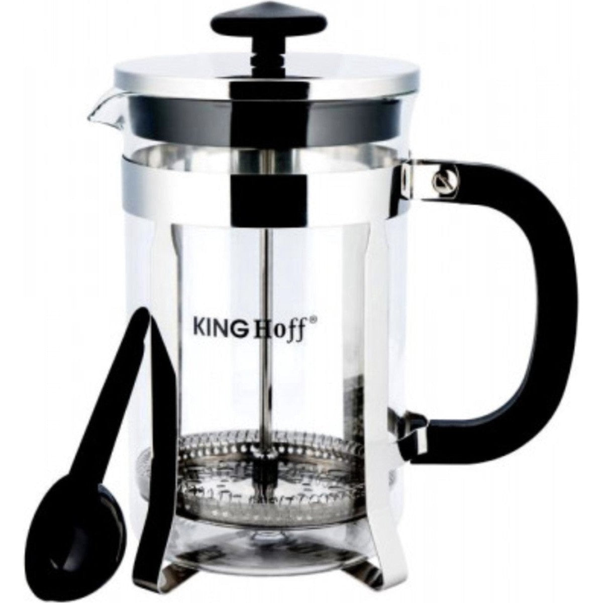 Madame Chai - KINGHOFF koffie- en theemaker 0,35 liter - theepress - koffiepress -theemaker -met extra maatlepel