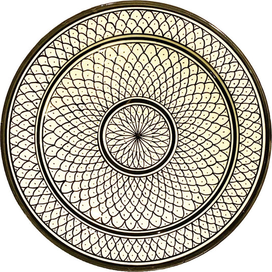 Marokkaanse schaal - Hand beschilderd - Handbeschilderde - serveerschaal