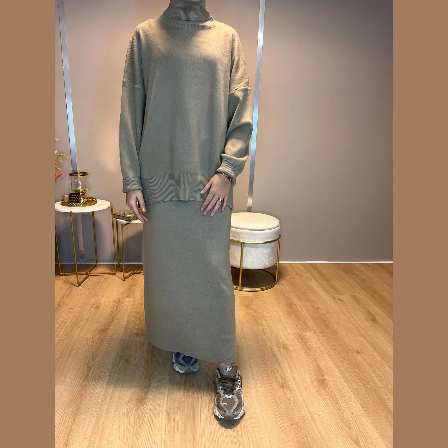 Mira Twinset - Camel - MODESTNOVA