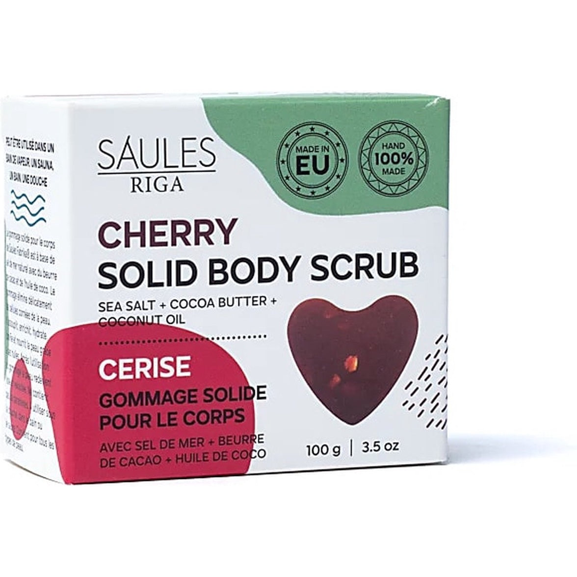 Natuurlijke scrub zeep kersen