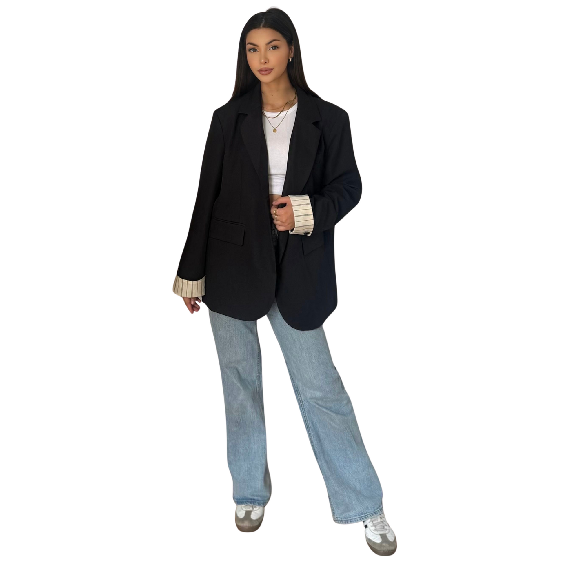 Overzised Blazer -Zwart - MODESTNOVA