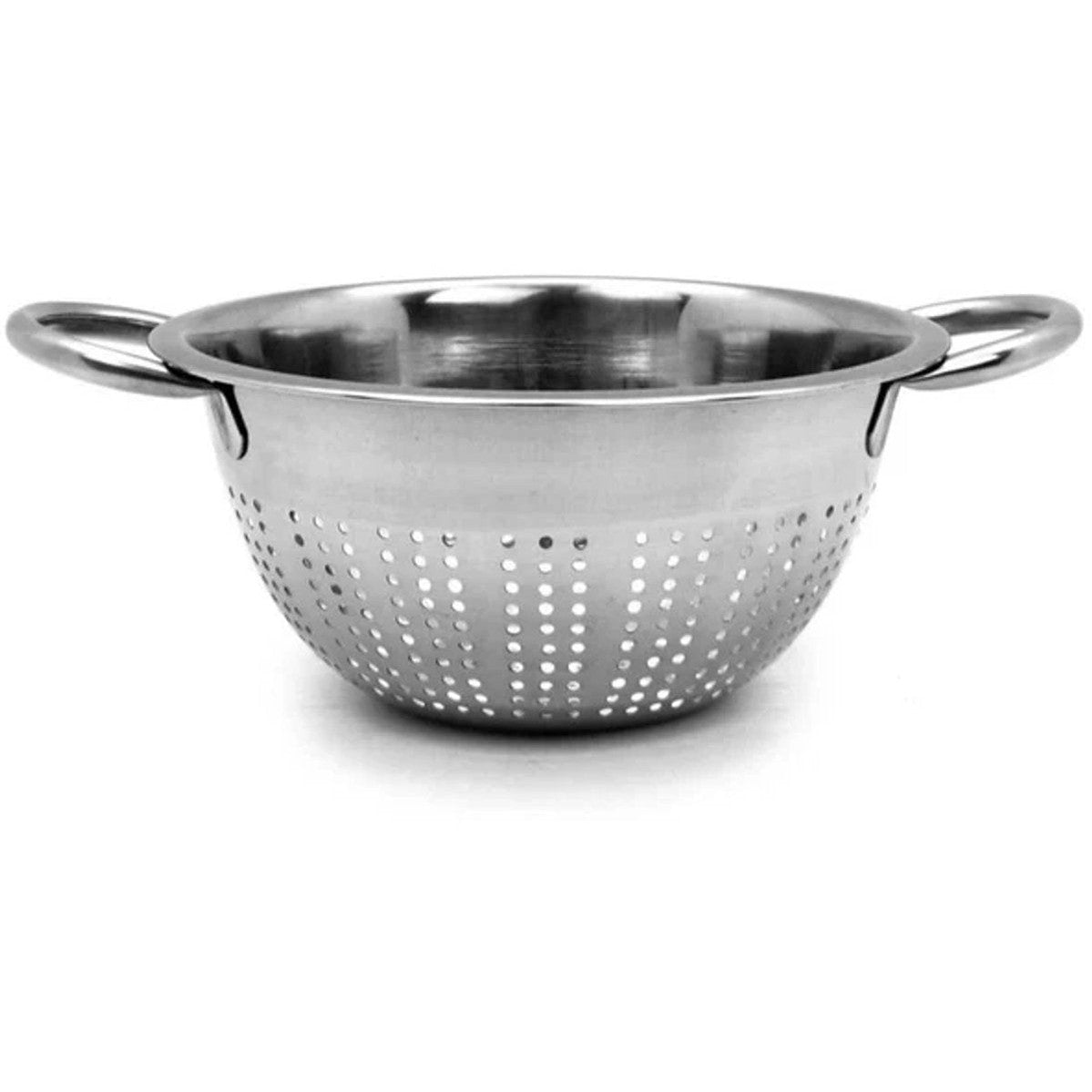 RVS Vergiet met Handvatten - 21 cm Diameter - Roestvrijstalen Zeef voor Keuken