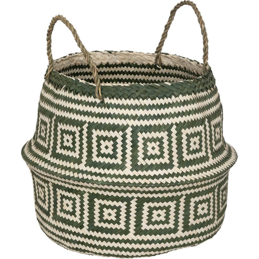 Rieten Mand - Zeegras Naturel groen en naturel 35 x 40 cm - Bloempot