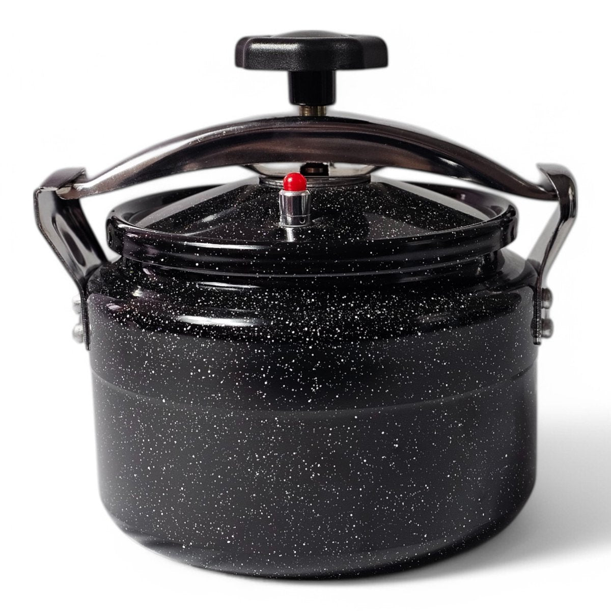 Royal Swiss® Snelkookpan 28 cm - 11 Liter Aluminium Zwart - Duurzaam en Snel - Geschikt voor Alle Warmtebronnen - Perfect voor Gezonde Maaltijden