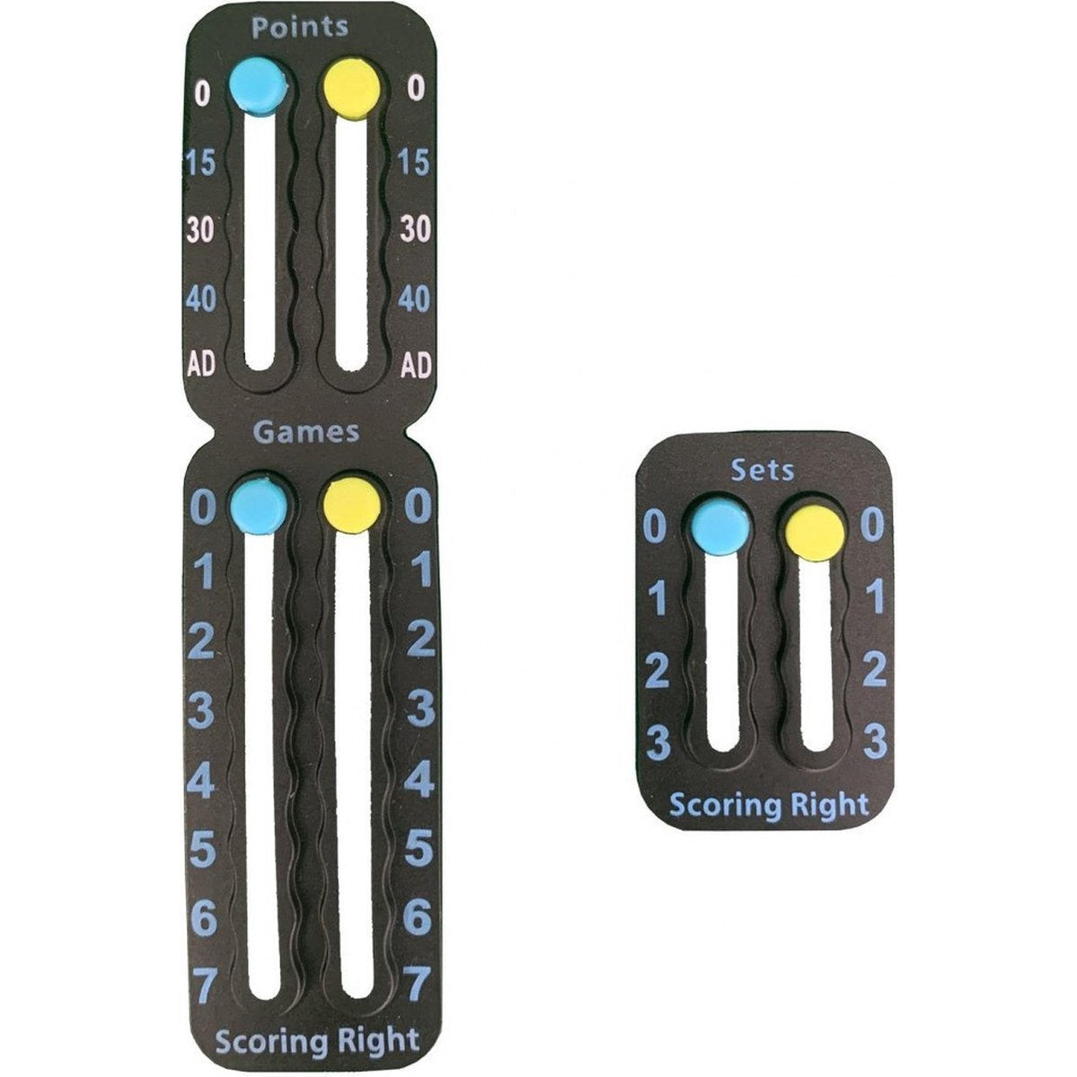 Score Sticker Padel & Tennis – Scorebord Sticker voor Racket – Zwart – Eenvoudig Punten, Games & Sets Bijhouden – Lichtgewicht (Minder dan 1,9g) – Water- en Zweetbestendig - Scorekeeper