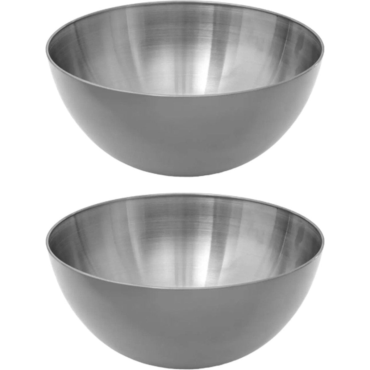 Secret de Gourmet - Slakom/serveer schalen - set 2x - RVS - D24 cm