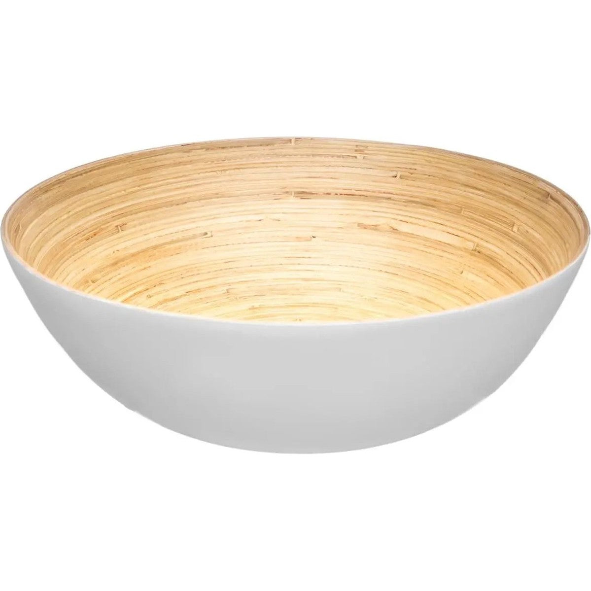 Secret de Gourmet Slakom/voedsel serveerschaal - bamboe - D30/H10 cm