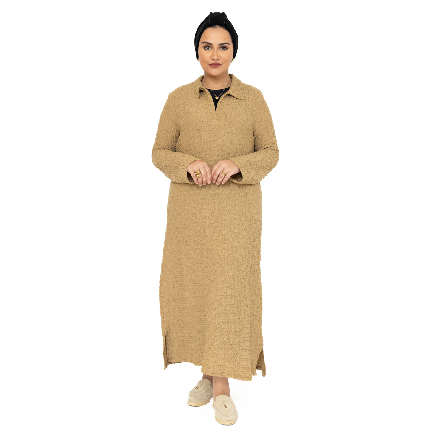 Selina Dress - Camel - MODESTNOVA