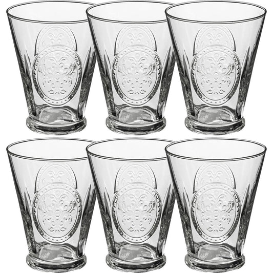 Set van 6x stuks tumbler glazen Carmela 340 ml van glas - Drinkglazen - Waterglazen