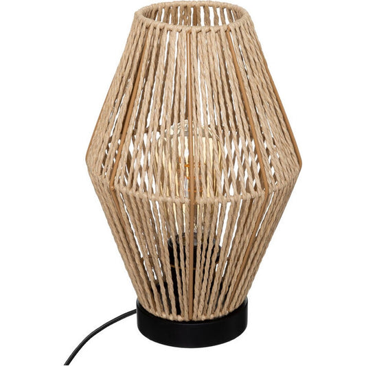 Sfeervolle tafellamp 32 cm beige natuurlijk