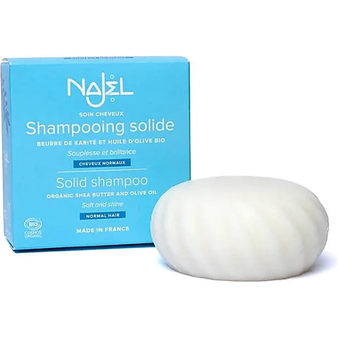 Shampoo bar (haarzeep), Najel, biologisch en vegan, 75 gram