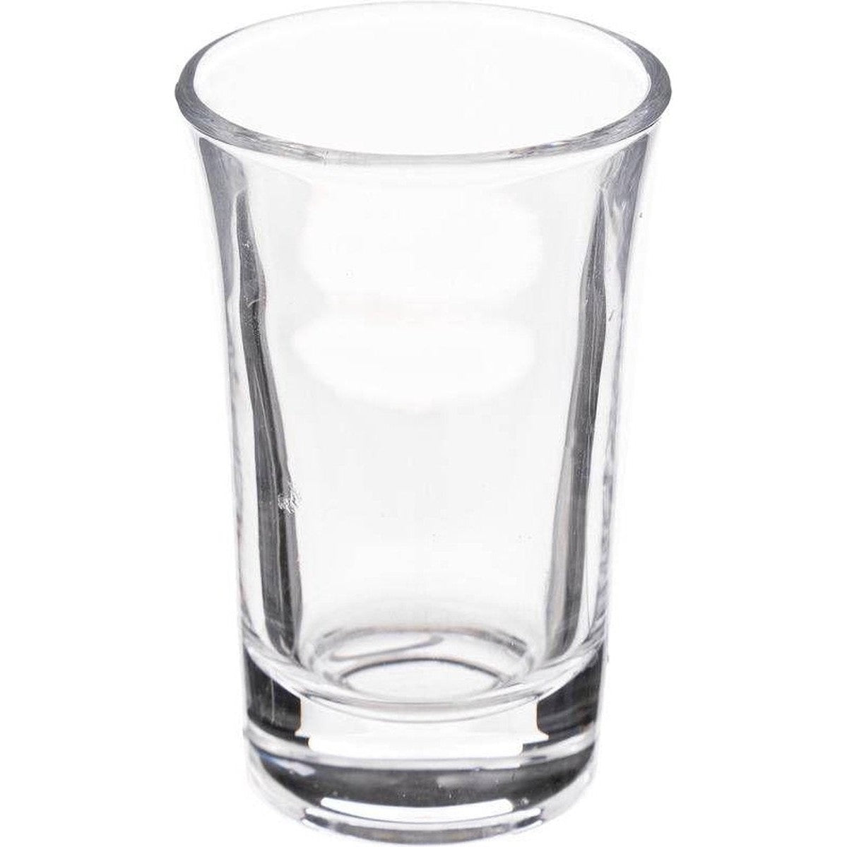 Shotplateau - glas en hout - 6 shotglaasjes
